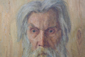 Portrait of an Elderly Bearded Man Oil on Canvas Painting