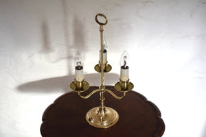 Antique Brass Student Lamp Candelabra
