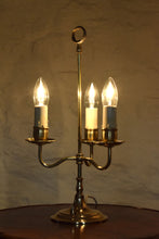 Load image into Gallery viewer, Antique Brass Student Lamp Candelabra
