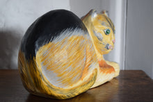 Load image into Gallery viewer, Large Vintage Paper Mache Cat