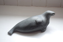 Load image into Gallery viewer, Large Canadian Inuit Eskimo Hand Carved Soapstone Seal