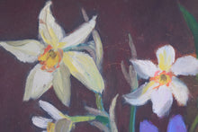 Load image into Gallery viewer, Still Life of Daffodils and Periwinkles Oil on Canvas
