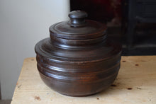Load image into Gallery viewer, Large Handmade Turned Wooden Lidded Bowl