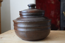 Load image into Gallery viewer, Large Handmade Turned Wooden Lidded Bowl