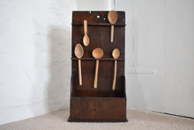 Load image into Gallery viewer, Antique Oak Spoon Rack with Spoons