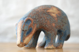 Stephanie Cunningham Original Stoneware Sculpture of a Badger