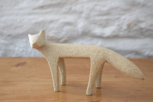 Stephanie Cunningham Original Stoneware Sculpture of a Fox