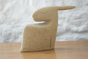 Stephanie Cunningham Stoneware Sculpture of a Seated Hare