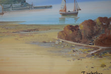 Load image into Gallery viewer, T.Weston 20th Century Gouache St. Michael&#39;s Mount Original Painting