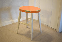 Load image into Gallery viewer, Antique Kitchen Stool with Later Mid Century Paint