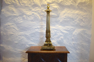 Large Neoclassical Corinthian Column Table Lamp