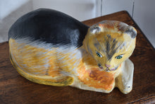 Load image into Gallery viewer, Large Vintage Paper Mache Cat