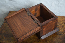 Load image into Gallery viewer, Rustic Carved Oak Box with Hinged Lid