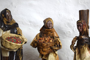 Set of Three Mexican Folk Art Paper Mache Figures