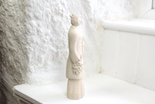 Load image into Gallery viewer, Handmade Studio Pottery Sculpture Geisha with Prunus and Fan