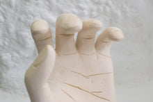 Load image into Gallery viewer, Handmade Studio Pottery Sculpture of a Human Hand to Scale