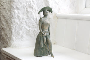 Original Handmade Pottery Sculpture Continental Style Figure