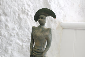 Original Handmade Pottery Sculpture Continental Style Figure