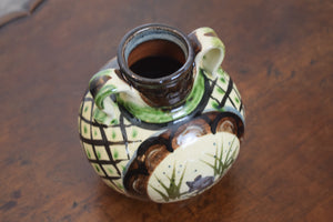 Debbie Prosser Cornish Studio Pottery Pot with Animal Decoration