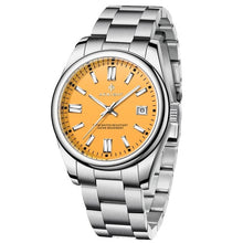 Load image into Gallery viewer, AKNIGHT Gentleman&#39;s Wristwatch with Quartz Movement and Yellow Dial
