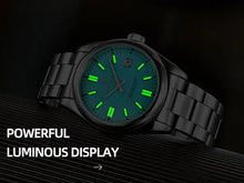 Load image into Gallery viewer, AKNIGHT Gentleman&#39;s Wristwatch with Quartz Movement and Green Dial