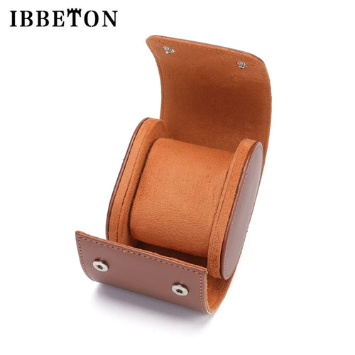 Ibbeton Leather Watch Travel Case Accessory