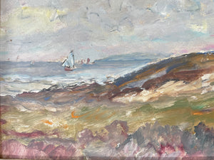 Ronald Ossory Dunlop Mid-Century Impressionist Oil, Bayard's Cove Fort