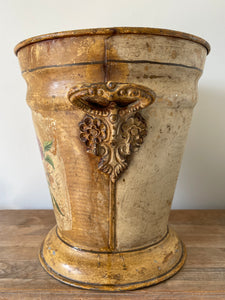 Early 20th Century Toleware Lidded Bucket