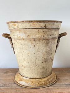 Early 20th Century Toleware Lidded Bucket