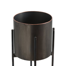 Load image into Gallery viewer, Cylindrical Planter Jardiniere Stand