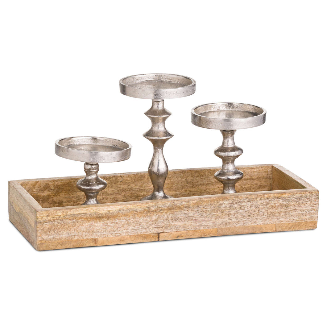Three Candle Holders