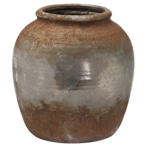 aged stone effect vase