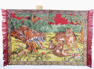 Rug with Tiger Family on