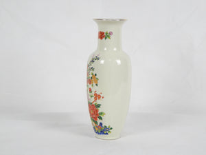 Chinese Vase with Painted Flowers