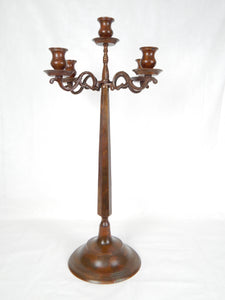 tall copper candle holder