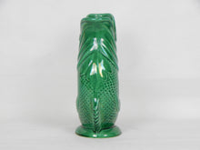Load image into Gallery viewer, green pottery fish vase