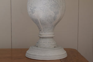 White Washed Natural Wood Lamp