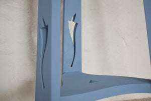  Blue Painted Plant Stand