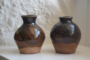 Two studio pottery vases