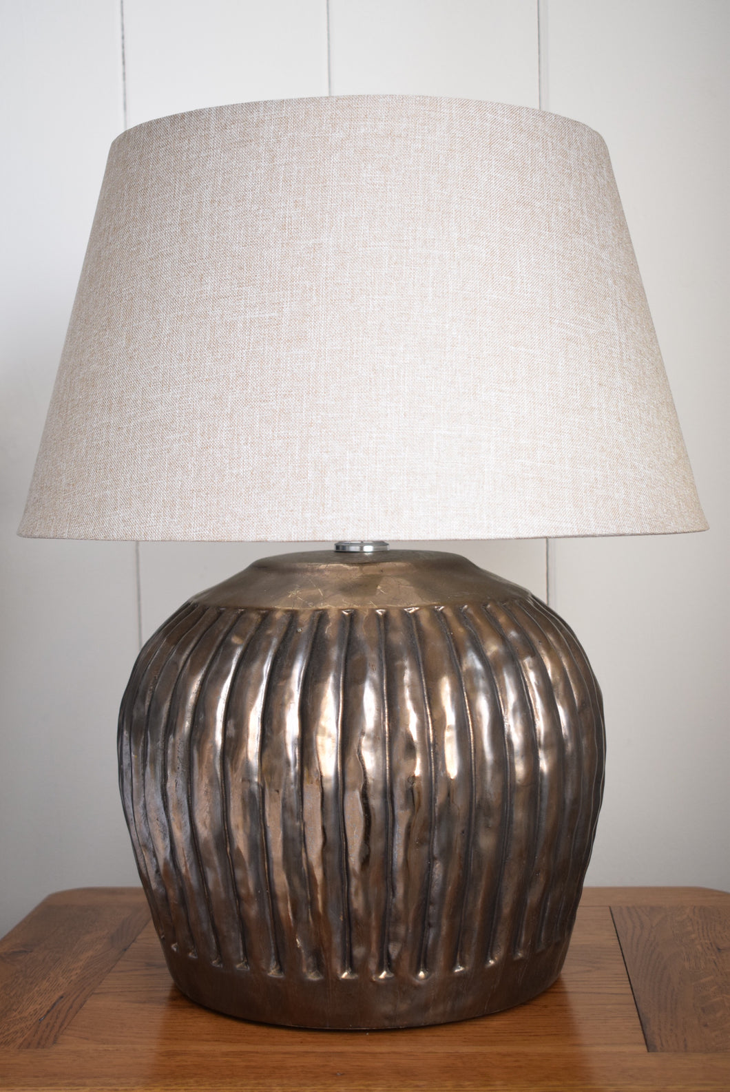Metallic Bronze Ceramic Table Lamp