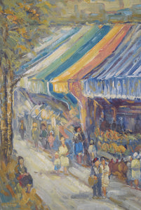 French Impressionist Street Scene