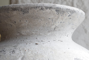 Large White Stone Effect Ceramic Pot