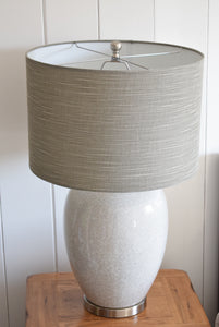 Large Ceramic Crackle Glazed Lamp