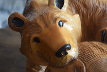 Load image into Gallery viewer, Carved Wooden Brown Bear