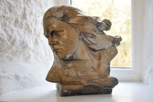 Load image into Gallery viewer, Painted Composite Bust of Diana The Huntress