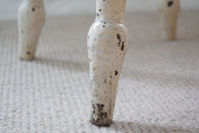 Load image into Gallery viewer, Farmhouse Stool With White Painted Legs
