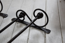 Load image into Gallery viewer, Antique pair of wrought Iron Towel Rails
