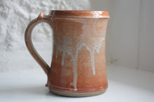 Load image into Gallery viewer, orange stoneware tankard