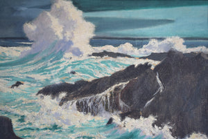 Painting Breaking Wave St Ives
