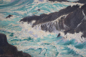 Painting Breaking Wave St Ives